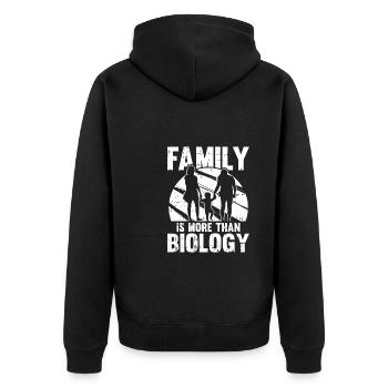 Biology Biologist Children Biology - Unisex Premium Organic Zip Hoodie - black - Back - Nico (187cm)