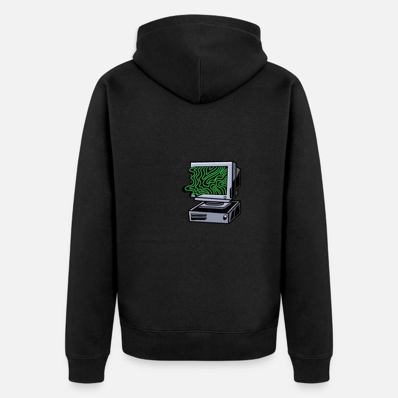 Entwickler Coder Programmierer - Unisex Premium Bio Zip Hoodie - Schwarz