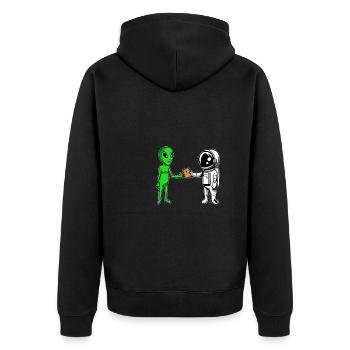 Christ Christianisme Astronaute - Veste à capuche bio Premium Unisexe - noir - Dos - Nico (187cm)