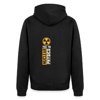 Physique Phyiker Physique nucléaire - Veste à capuche bio Premium Unisexe - noir - Dos - Nico (187cm)