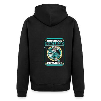 Physique Phyiker Physique nucléaire - Veste à capuche bio Premium Unisexe - noir - Dos - Nico (187cm)