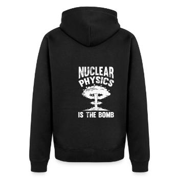 Physique Phyiker Physique nucléaire - Veste à capuche bio Premium Unisexe - noir - Dos - Nico (187cm)