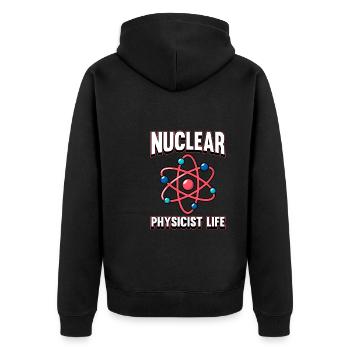 Physique Phyiker Physique nucléaire - Veste à capuche bio Premium Unisexe - noir - Dos - Nico (187cm)