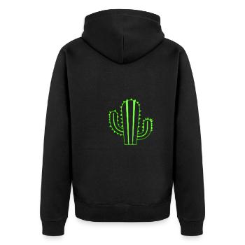 Jardin de cactus - Veste à capuche bio Premium Unisexe - noir - Dos - Nico (187cm)