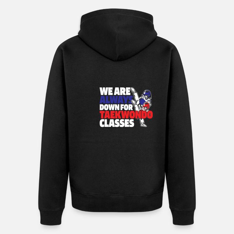 Taekwondo - Veste à capuche bio Premium Unisexe - noir