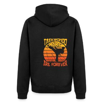Taekwondo Mama - Veste à capuche bio Premium Unisexe - noir - Dos - Nico (187cm)
