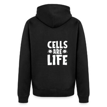 Biologie Biologiste Cellules Biologiste moléculaire - Veste à capuche bio Premium Unisexe - noir - Dos - Nico (187cm)