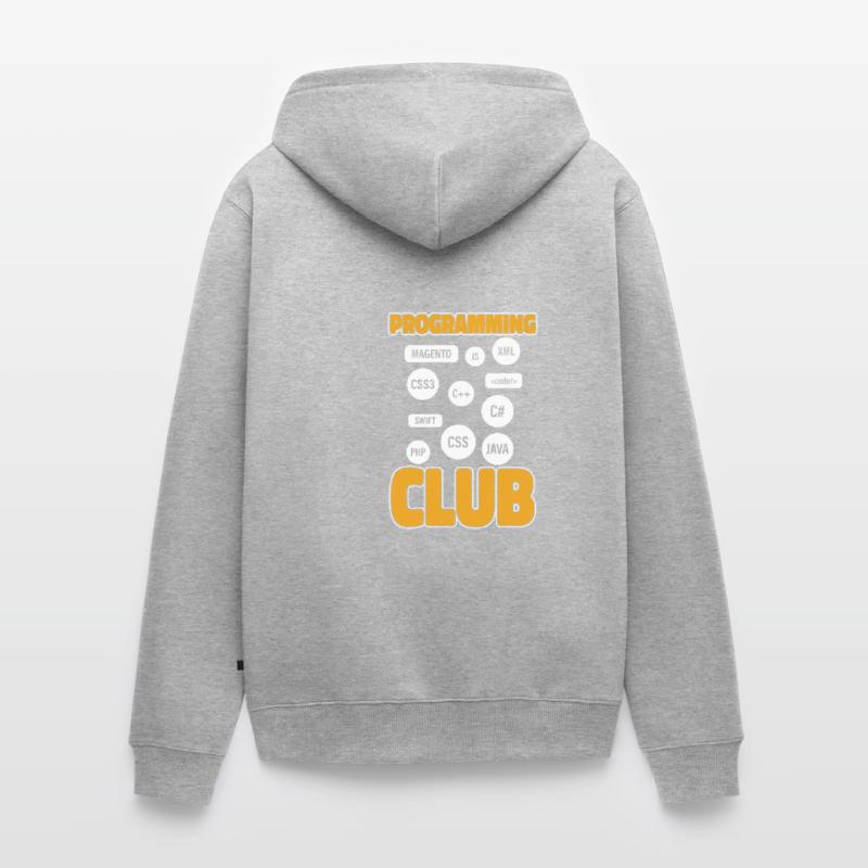 Developer Coder Programmer Association Unisex Premium Organic Zip Hoodie