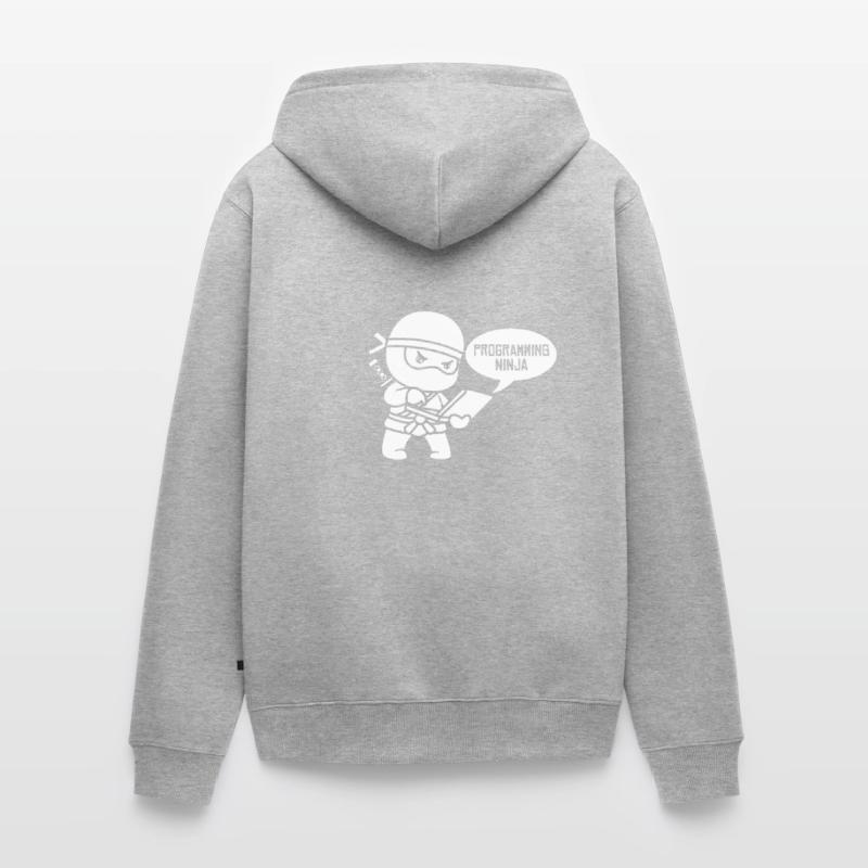 Développeur Coder Programmeur Ninja Veste à capuche bio Premium Unisexe