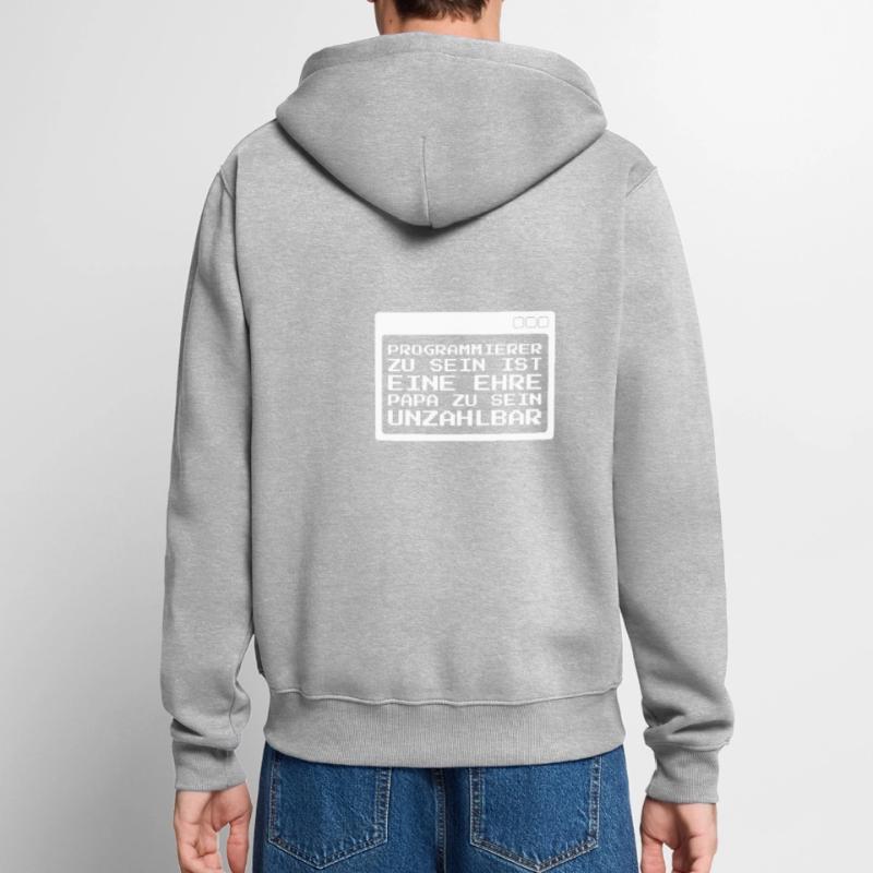 Developer Coder Programmer Unisex Premium Organic Zip Hoodie