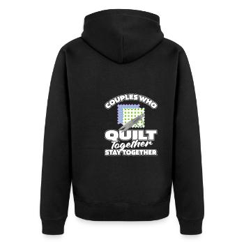 Paire de courtepointes - Veste à capuche bio Premium Unisexe - noir - Dos - Nico (187cm)
