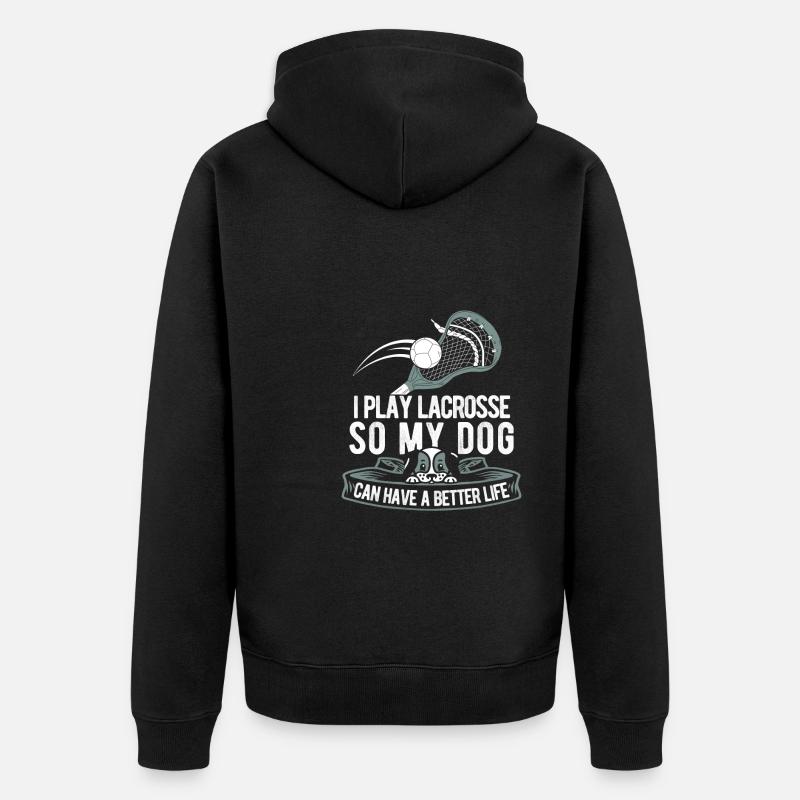Chien de crosse - Veste à capuche bio Premium Unisexe - noir