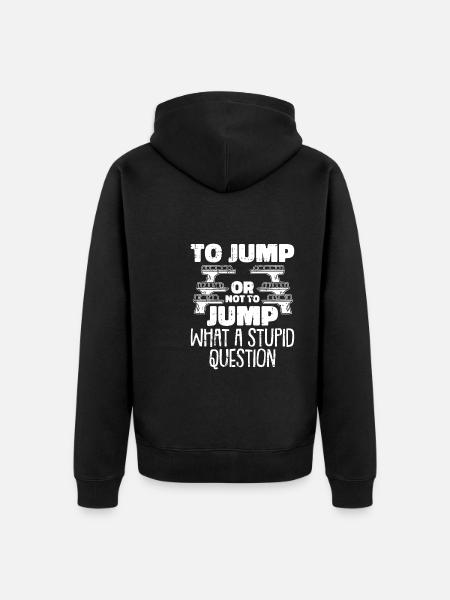 Diving Divers Lustig - Unisex Premium Organic Zip Hoodie - black