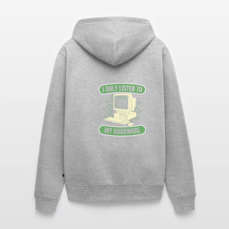 Entwickler Coder Programmierer Hardware Unisex Premium Bio Zip Hoodie