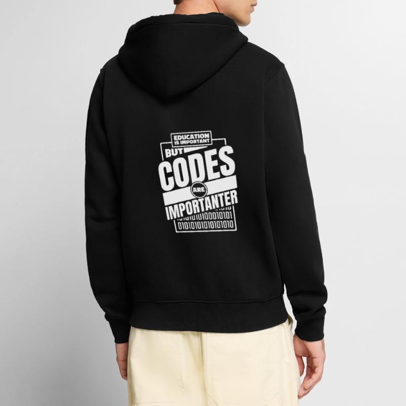 Développeur Coder Programmeur Drôle Veste à capuche bio Premium Unisexe