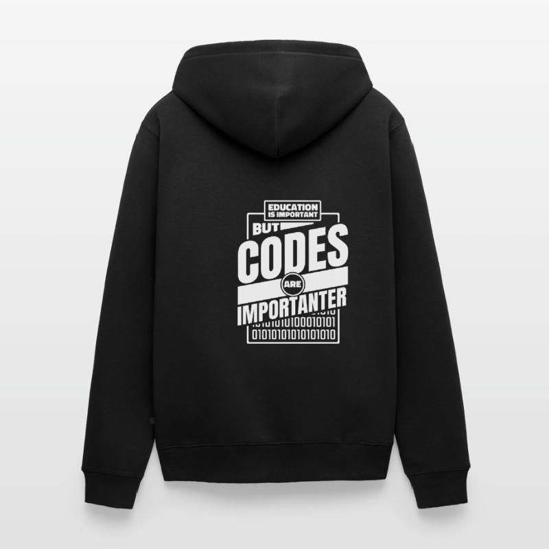 Développeur Coder Programmeur Drôle Veste à capuche bio Premium Unisexe