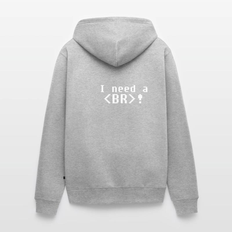 Developer Coder Programmer Funny Coding Unisex Premium Organic Zip Hoodie