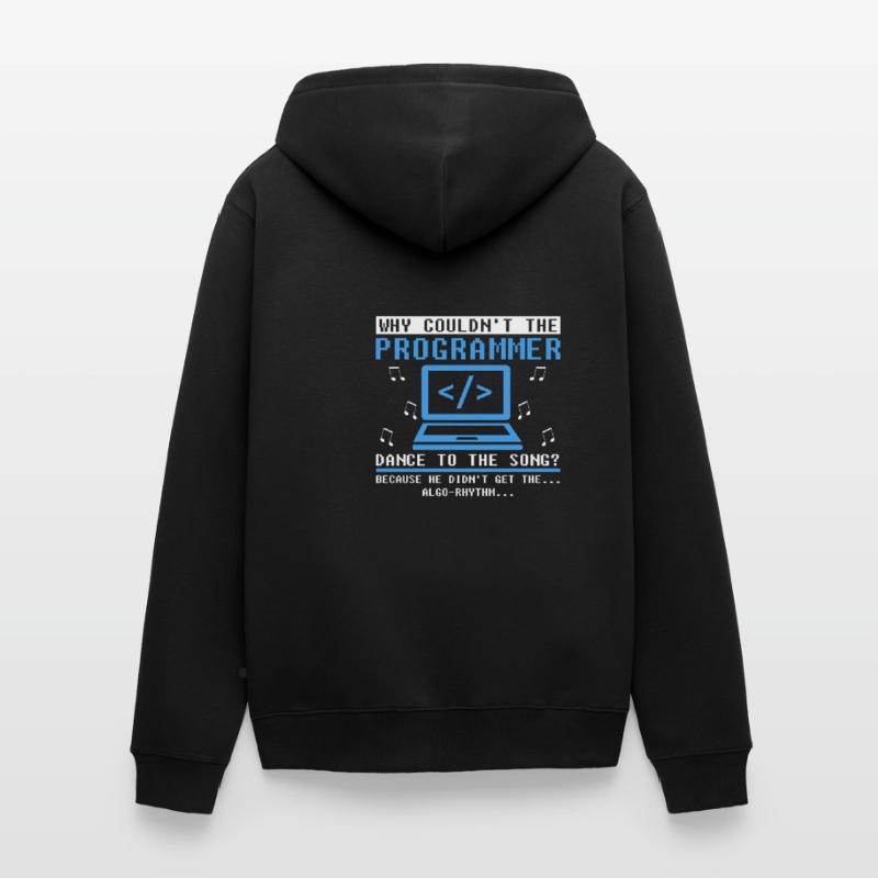 Développeur Coder Programmeur Comic Coding Veste à capuche bio Premium Unisexe