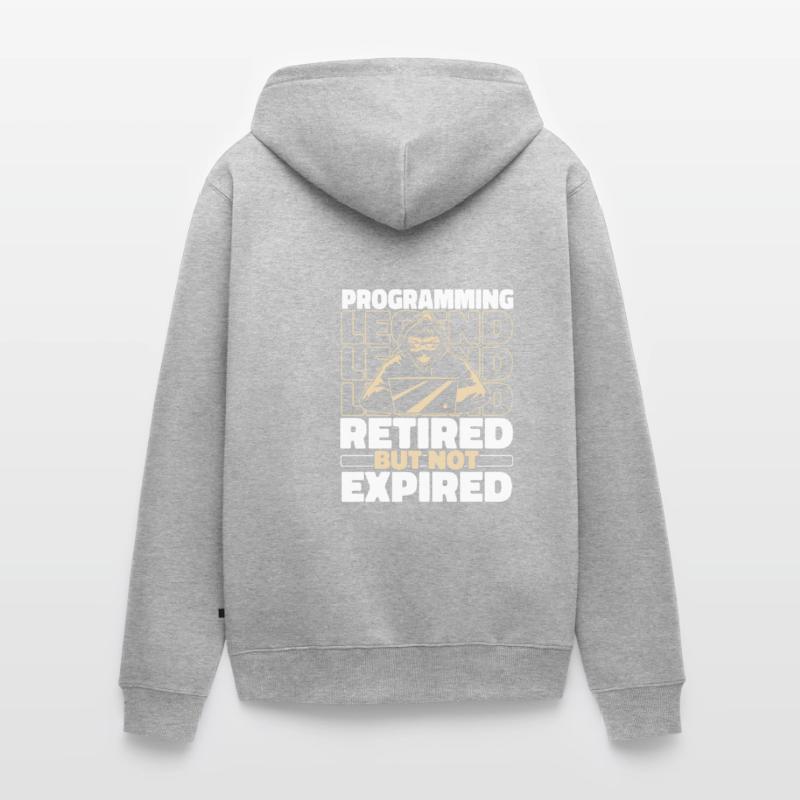 Developer Coder Retired Programmer Unisex Premium Organic Zip Hoodie