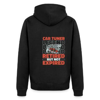 Tuner de tournevis retiré - Veste à capuche bio Premium Unisexe - noir - Dos - Nico (187cm)