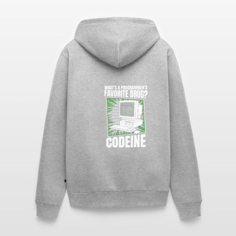 Développeur Coder Programmeur Codein Veste à capuche bio Premium Unisexe