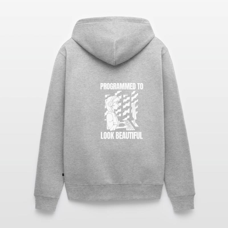 Developer Coder Programmer Beautiful Unisex Premium Organic Zip Hoodie