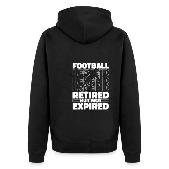 Football américain à la retraite - Veste à capuche bio Premium Unisexe - noir - Dos - Nico (187cm)