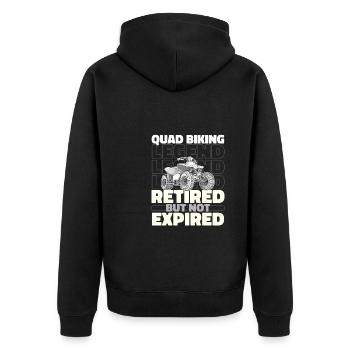 Quad Bike Retiré - Veste à capuche bio Premium Unisexe - noir - Dos - Nico (187cm)