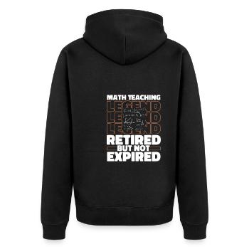 Retraité Math Mathématiques - Veste à capuche bio Premium Unisexe - noir - Dos - Nico (187cm)