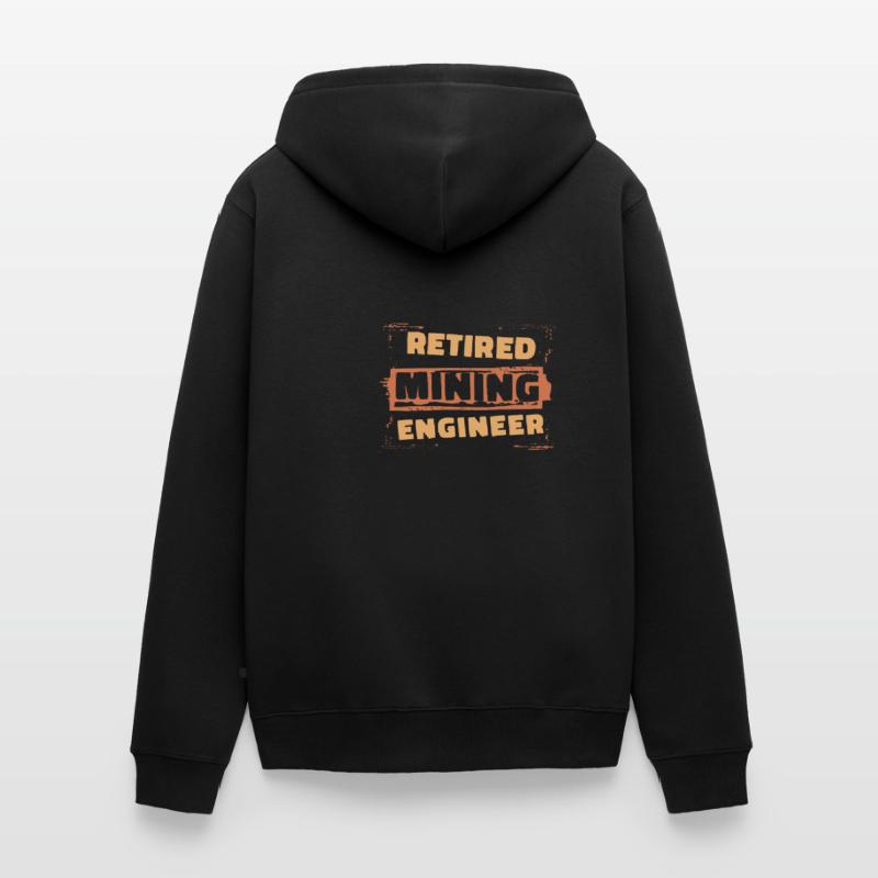 Retired Engineer Mining Engineer Unisex Premium Organic Zip Hoodie