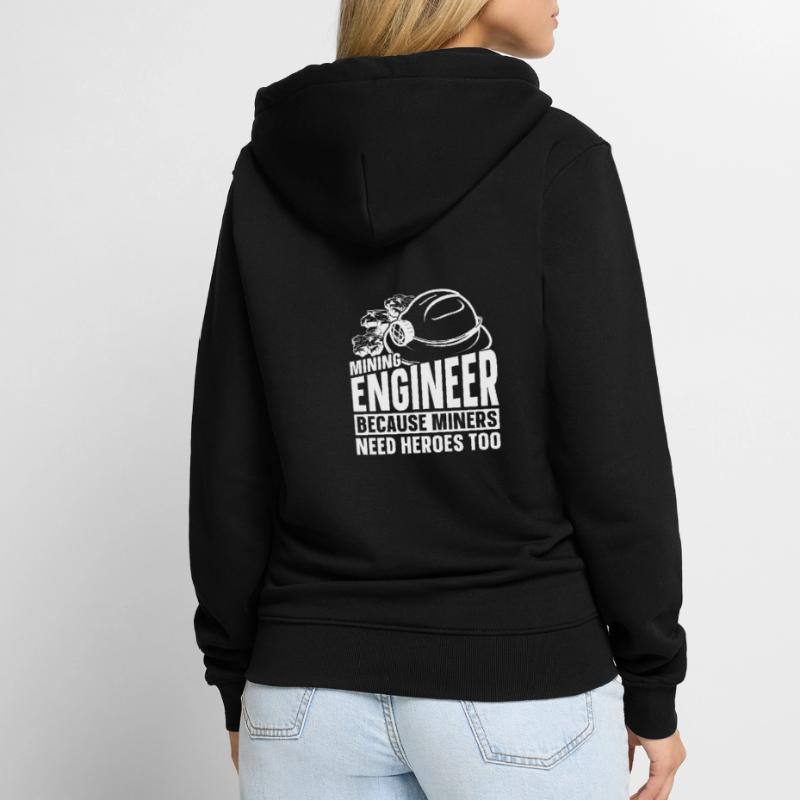 Engineer Helm Mining Engineer Unisex Premium Organic Zip Hoodie