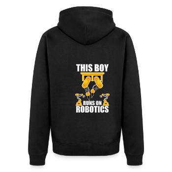 Robotique Ai Robot - Veste à capuche bio Premium Unisexe - noir - Dos - Nico (187cm)