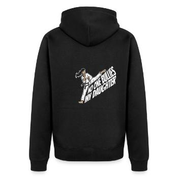 Taekwondo Père Taekwondo - Veste à capuche bio Premium Unisexe - noir - Dos - Nico (187cm)
