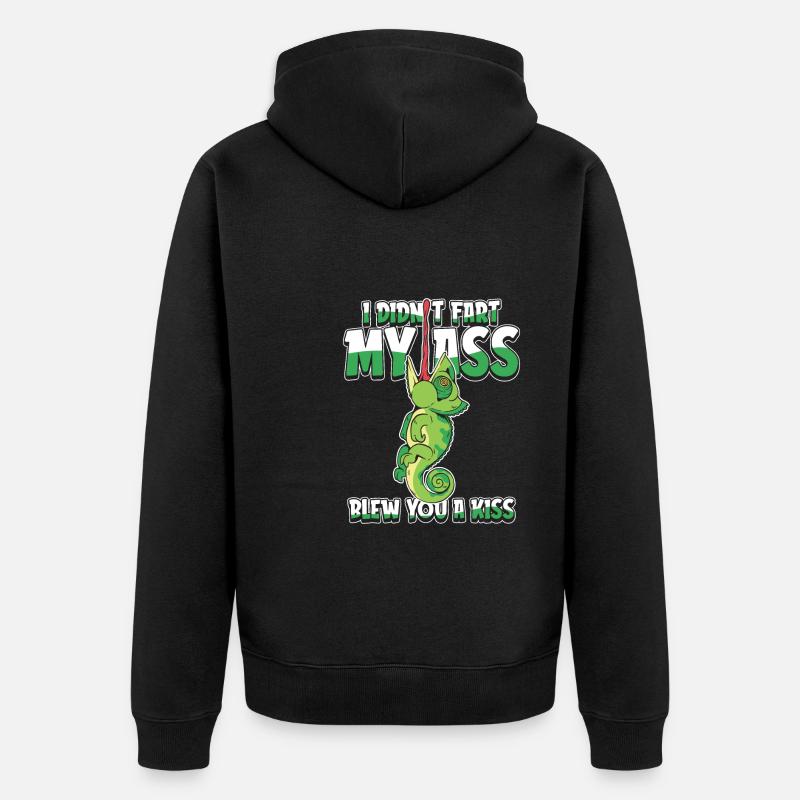 Caméléon Chamäleon - Veste à capuche bio Premium Unisexe - noir