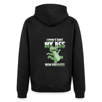 Crocodile Alligator - Veste à capuche bio Premium Unisexe - noir - Dos - Nico (187cm)