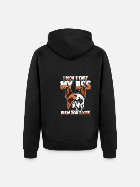 Bouledogue français - Veste à capuche bio Premium Unisexe - noir