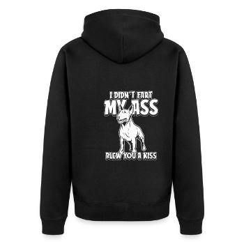 Bull terrier - Veste à capuche bio Premium Unisexe - noir - Dos - Nico (187cm)