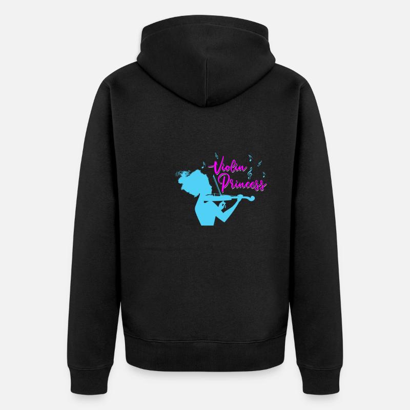 Violon Princesse - Veste à capuche bio Premium Unisexe - noir