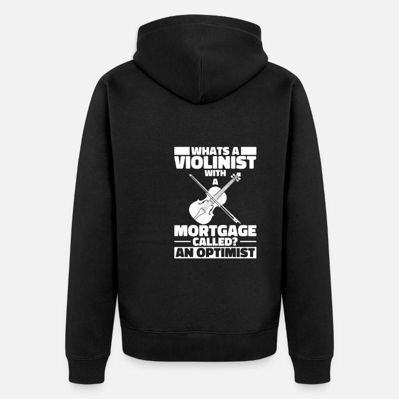 Violon Violon Comic - Veste à capuche bio Premium Unisexe - noir