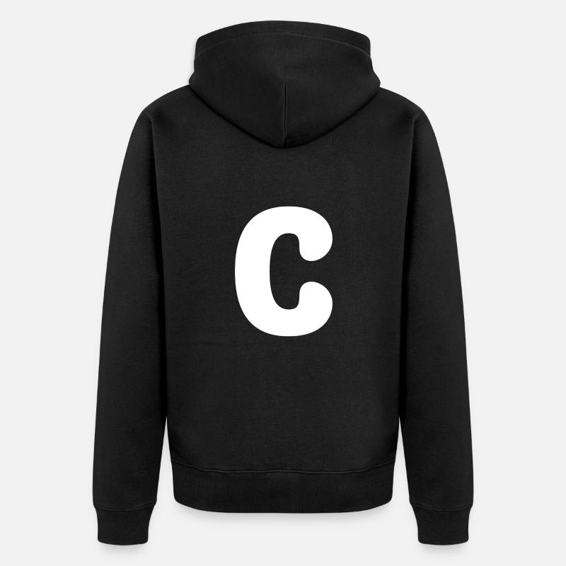 C - Veste à capuche bio Premium Unisexe - noir