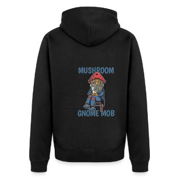 Cueilleurs de champignons Champignons Grand nain de champignons - Veste à capuche bio Premium Unisexe - noir - Dos - Nico (187cm)