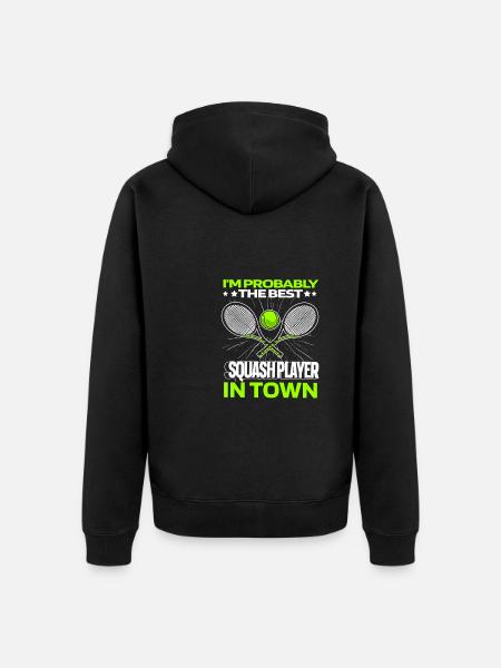 Squash at its best - Unisex Premium Organic Zip Hoodie - black