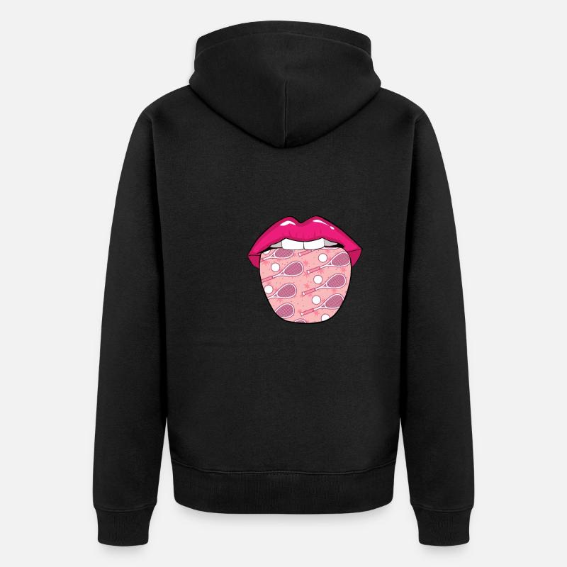 Langue de courge - Veste à capuche bio Premium Unisexe - noir
