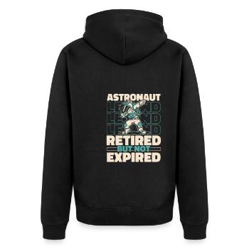 Astronaute, astronaute, astronaute, cosmonaute à la retraite - Veste à capuche bio Premium Unisexe - noir - Dos - Nico (187cm)
