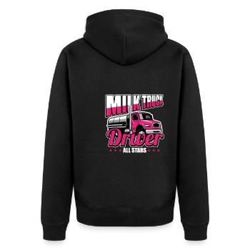 Wagon de lait de vache All Stars - Veste à capuche bio Premium Unisexe - noir - Dos - Nico (187cm)