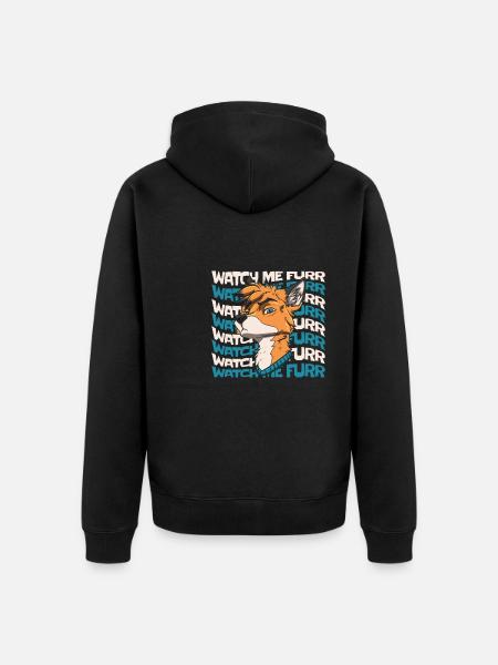 Furry Fandom Fursuits Humor - Unisex Premium Bio Zip Hoodie - Schwarz