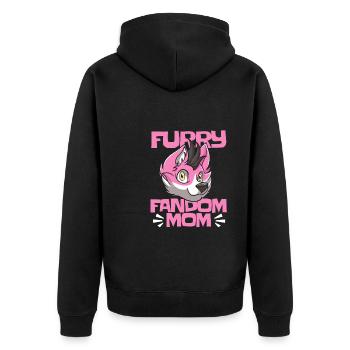 Furry Fandom Fursuits Maman - Veste à capuche bio Premium Unisexe - noir - Dos - Nico (187cm)