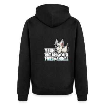 Furry Fandom Fursuits - Veste à capuche bio Premium Unisexe - noir - Dos - Nico (187cm)