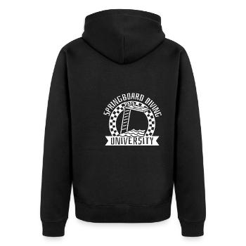 Université de plongée - Veste à capuche bio Premium Unisexe - noir - Dos - Nico (187cm)