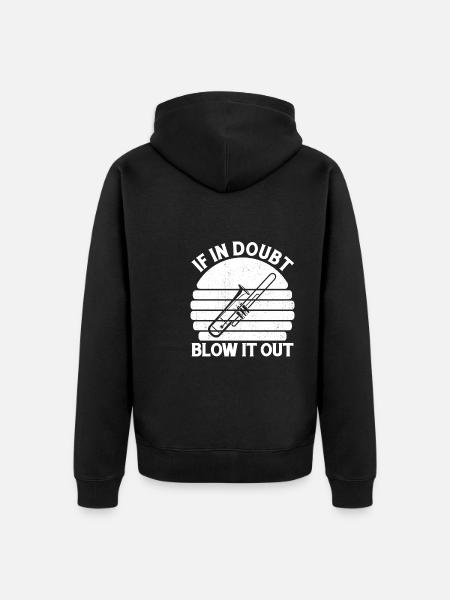 Spielmannszug Trombone Funny - Unisex Premium Organic Zip Hoodie - black